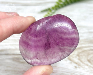 Fluorite Palm Stone #10