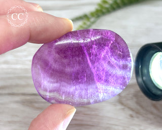 Fluorite Palm Stone #10