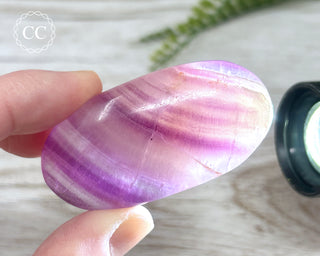 Fluorite Palm Stone #13