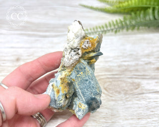 Foitite Tourmaline on Feldspar with Hyalite Opal #3