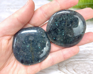 Galaxyite Palm Stone