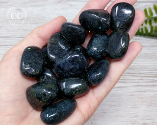 Galaxyite Tumbled Crystals in hand