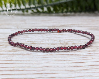 Garnet Faceted Bracelet