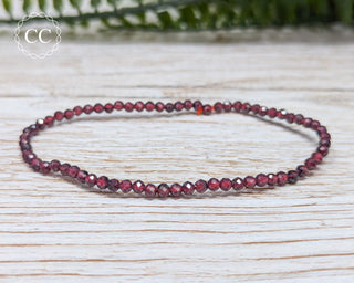 Garnet Faceted Bracelet