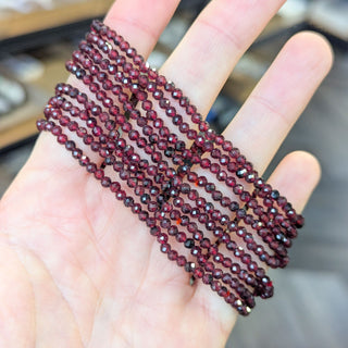 Garnet Faceted Bracelet