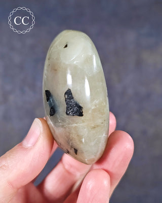 Garnierite | Green Moonstone Chunky Palm Stone #4
