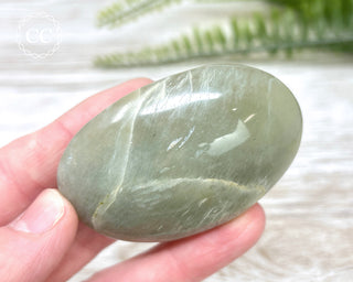 Garnierite | Green Moonstone Chunky Palm Stone #2