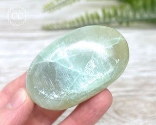 Garnierite | Green Moonstone Chunky Palm Stone #1