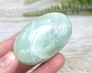 Garnierite | Green Moonstone Chunky Palm Stone #8