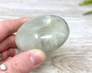 Garnierite | Green Moonstone Chunky Palm Stone #1