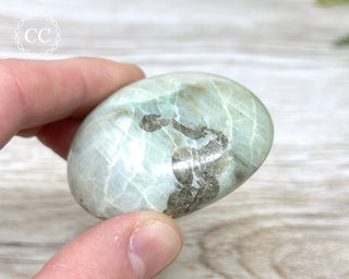 Garnierite | Green Moonstone Chunky Palm Stone #3