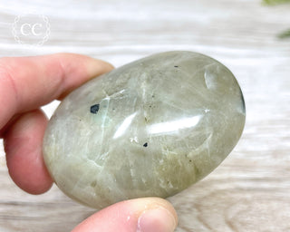 Garnierite | Green Moonstone Chunky Palm Stone #4
