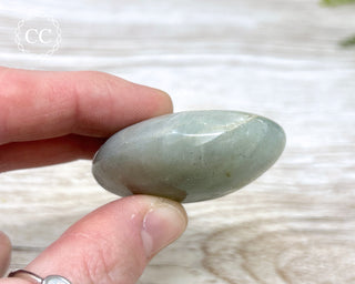 Garnierite | Green Moonstone Chunky Palm Stone #6