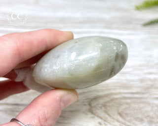 Garnierite | Green Moonstone Chunky Palm Stone #1