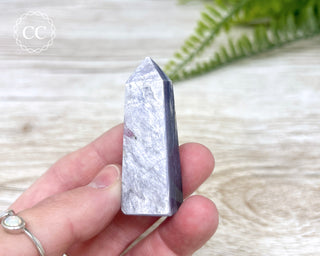 Gem Unicorn Stone (Lepidolite & Pink Tourmaline) Tower #12