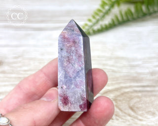 Gem Unicorn Stone (Lepidolite & Pink Tourmaline) Tower #13
