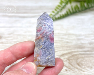 Gem Unicorn Stone (Lepidolite & Pink Tourmaline) Tower #14