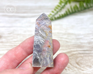 Gem Unicorn Stone (Lepidolite & Pink Tourmaline) Tower #14