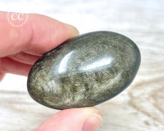 Gold Sheen Obsidian Chunky Palm Stone #2