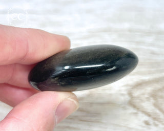 Gold Sheen Obsidian Chunky Palm Stone #2