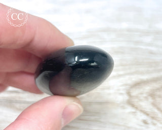 Gold Sheen Obsidian Chunky Palm Stone #3
