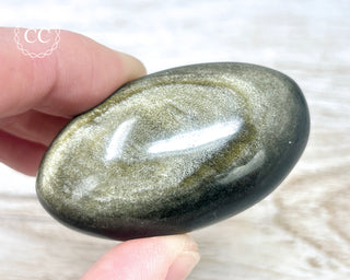 Gold Sheen Obsidian Chunky Palm Stone #4