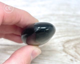 Gold Sheen Obsidian Chunky Palm Stone #4