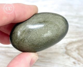 Gold Sheen Obsidian Chunky Palm Stone #5