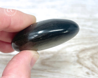 Gold Sheen Obsidian Chunky Palm Stone #5