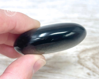 Gold Sheen Obsidian Chunky Palm Stone #6