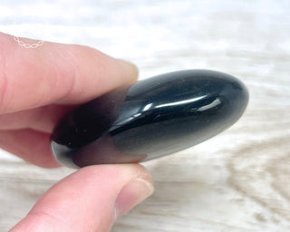Gold Sheen Obsidian Chunky Palm Stone #6