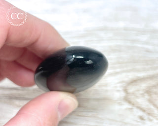 Gold Sheen Obsidian Chunky Palm Stone #6