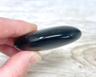 Gold Sheen Obsidian Chunky Palm Stone #1