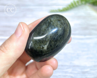 Gold Sheen Obsidian Chunky Palmstone #7