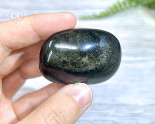 Gold Sheen Obsidian Chunky Palmstone #7