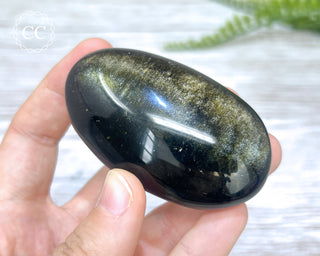 Gold Sheen Obsidian Chunky Palmstone #4