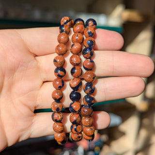 Mixed Goldstone Beaded Bracelets on hand