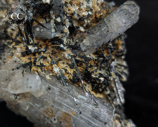 Goshenite and Black Tourmaline Cluster #2