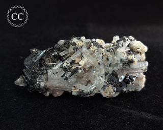 Goshenite and Black Tourmaline Cluster #3