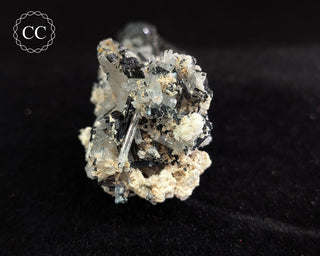 Goshenite and Black Tourmaline Cluster #3