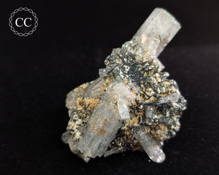 Goshenite and Black Tourmaline Cluster #2