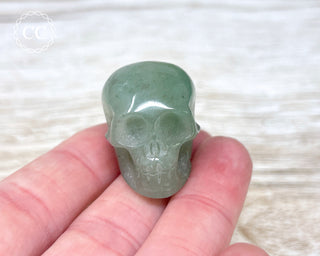 Green Aventurine Skull