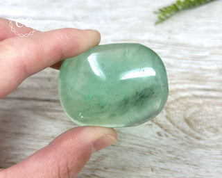 Green Fluorite Palm Stone #2