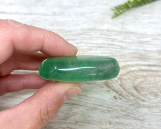 Green Fluorite Palm Stone #2