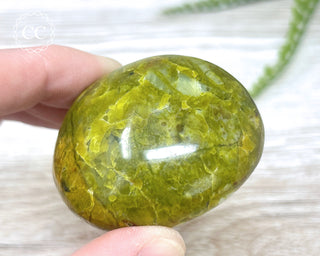 Green Opal Chunky Palm Stone #1