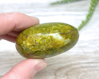 Green Opal Chunky Palm Stone #1