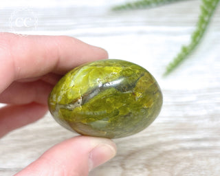 Green Opal Chunky Palm Stone #1