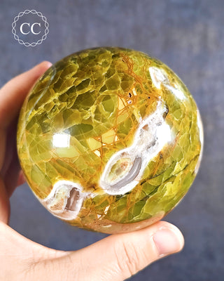 Large Green Opal Sphere #3