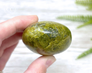 Green Opal Chunky Palm Stone #1