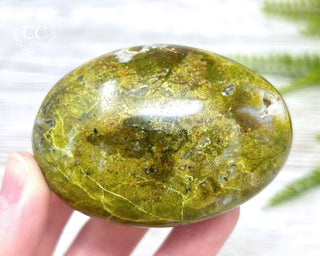 Green Opal Chunky Palm Stone #1